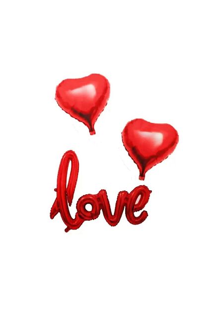 Evsay Love Yazili Kirmizi Folyo Balon Trendyol