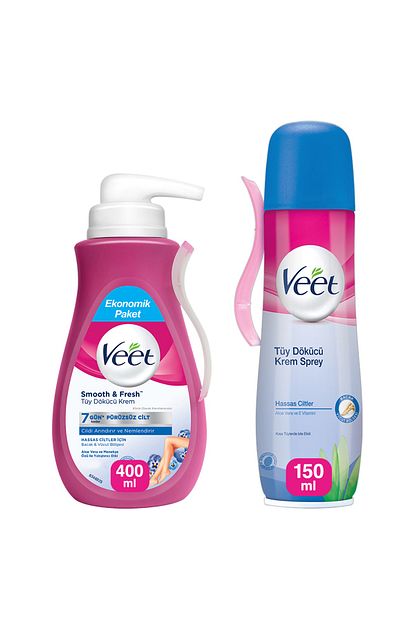 Veet Tuy Dokucu Krem 400 Ml Hassas Tuy Dokucu Sprey 150 Ml Trendyol