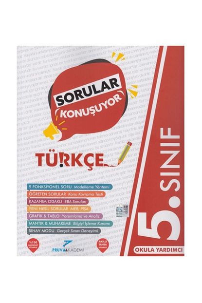 Pruva Akademi 5 Sinif Turkce Sorular Konusuyor Soru Bankasi Trendyol