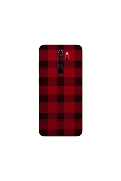Kapak Olsun Xiaomi Redmi Note 8 Pro Kirmizi Kadife Ekose Baskili Telefon Kaplamasi Trendyol
