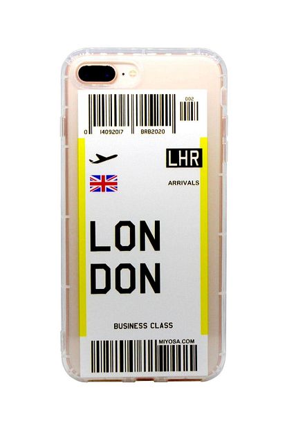 Miyosa Iphone 7 Plus 8 Plus Sehir Ucak Bileti Telefon Kilifi London Trendyol