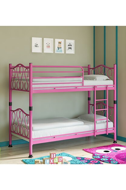 Fano Ester 90x200 Metal Ranza Cocuk Ve Genc Yatak Odasi Trendyol