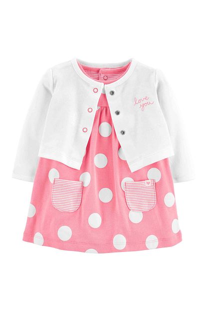 Carter S Layette Kiz Bebek Elbise Hirka Set Trendyol