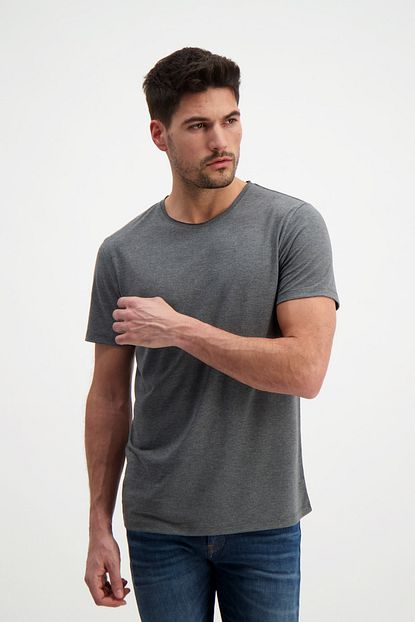 Rich Giyim Gri Erkek Basic T Shirt Trendyol
