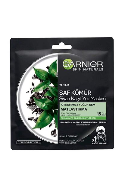 Garnier Komur Ve Siyah Cayli Matlastirici Kagit Yuz Maskesi 3600542097185 C7 Fiyati Yorumlari Trendyol