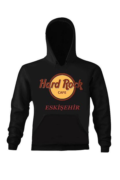 Art T Shirt Erkek Siyah Hard Rock Cafe Eskisehir Unisex Kapusonlu Sweatshirt Art018653m Trendyol