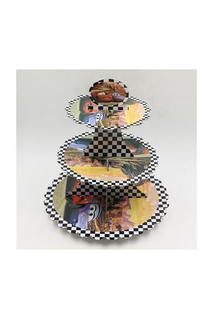Partini Sec Cars Cupcake Stand 3 Katli Dogum Gunu Kek Standi Trendyol
