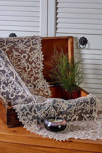 Karaca Home Isabel Ekru Dantelli Runner 40x12 Cm Trendyol