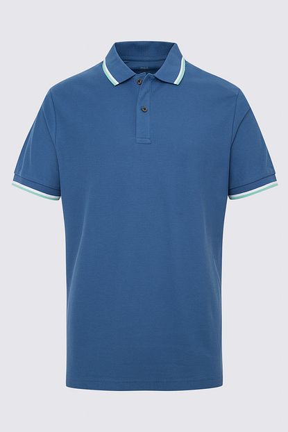 Marks Spencer Erkek Mavi Kisa Kollu Polo Yaka T Shirt T28005010m Trendyol