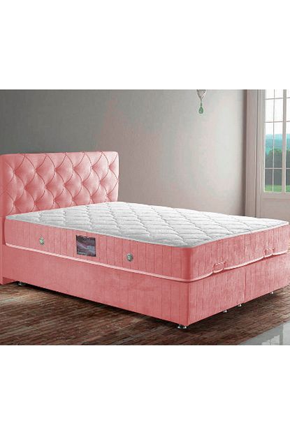 Setay Vita Baza Baslik Elegance Full Ortopedik Yatak Seti Pembe Trendyol