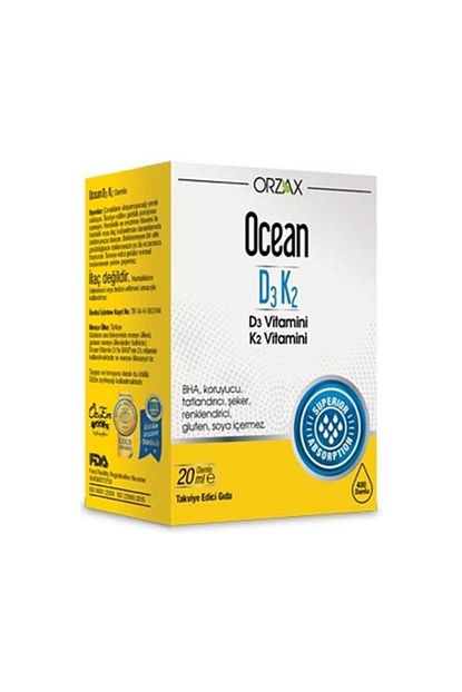 Orzax Ocean D3 K2 Damla 20 Ml Trendyol