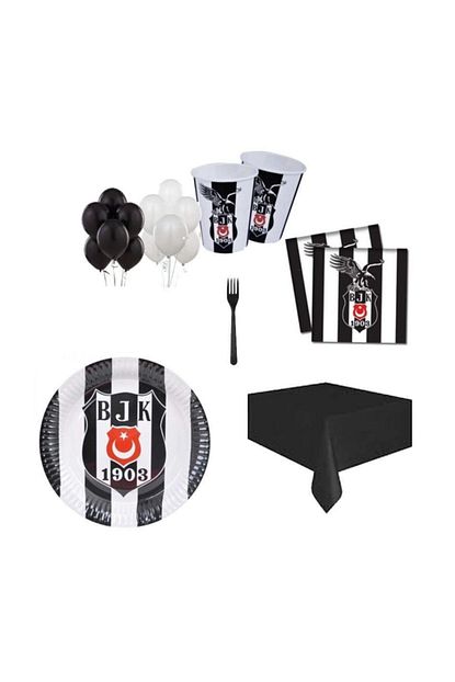 Partini Sec 8 Kisilik Besiktas Temali Dogum Gunu Parti Susleri Seti Trendyol
