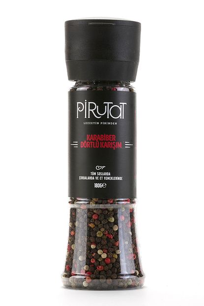 Pirutat Karisik Renkli 4 Renk Tane Karabiber 180 Gr Ogutucu Kapak Trendyol