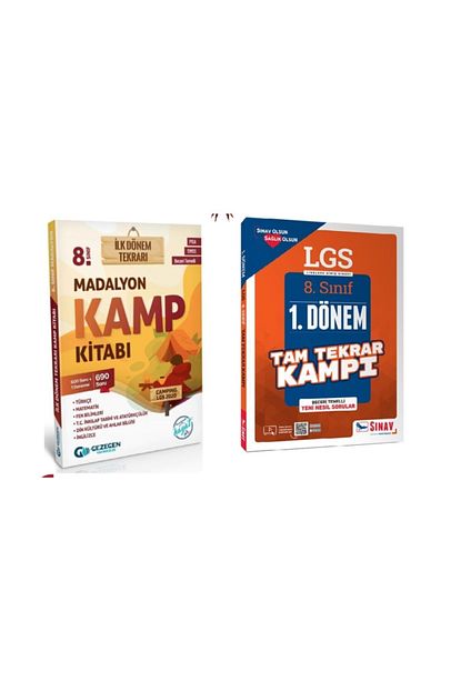 Sinav Yayinlari 8 Sinif Lgs Kamp Tekrar Seti 2 Kitap Trendyol