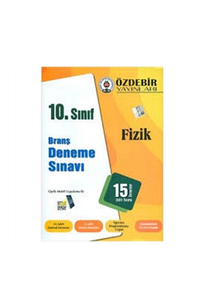 Ozde Bir Yayinlari Ozdebir 10 Sinif Fizik Brans Denemesi Trendyol