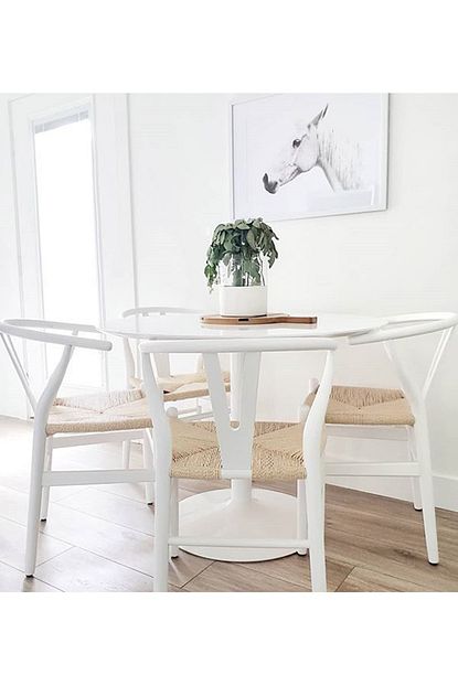 Sandalye Online Wishbone Ahsap Iskandinav Sandalye Beyaz Trendyol