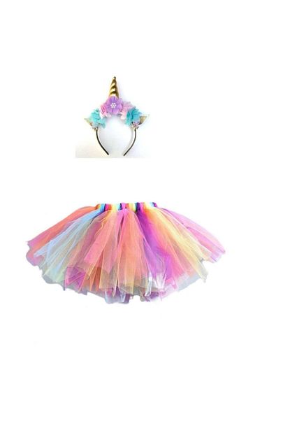 Kokos Unicorn Tac Tutu Etek Seti Dogum Gunu Parti Kostum Trendyol