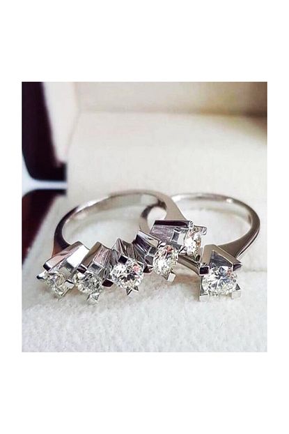 Armes Silver Anneler Gunu Hediyesi Swarovski Tektas Bestas 925 Gumus Yuzuk Trendyol
