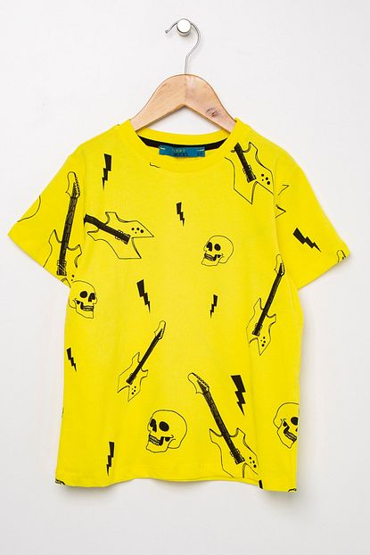Funky Rocks Erkek Cocuk Bisiklet Yaka Tisort Boyner Trendyol
