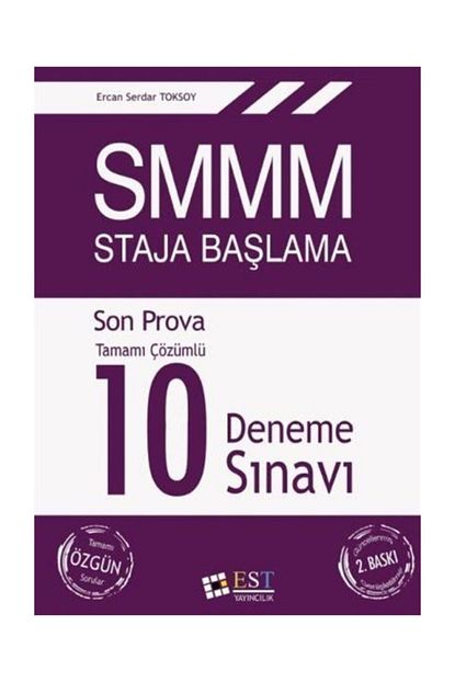 Est Yayincilik Smmm Staja Baslama Tamami Cozumlu 10 Deneme Sinavi Trendyol