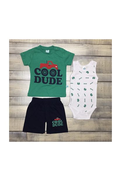 Nazar Bebe Erkek Cocuk 3 Lu 6 12 18 24 Ay Penye Sortlu Takim Trendyol