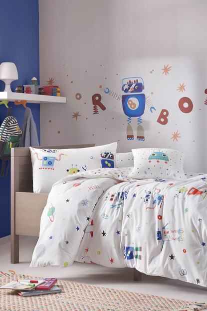 Yatas Bedding Robot Kid Ranforce Cocuk Nevresim Takimi Trendyol