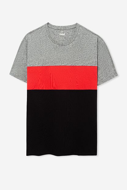 Mavi Erkek Blok Renkli T Shirt 065957 30774 Trendyol