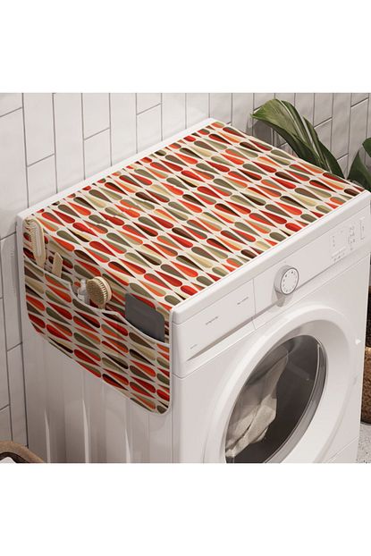 Rengirenk Retro Camasir Makinesi Duzenleyici Retro Damla Desenli Trendyol