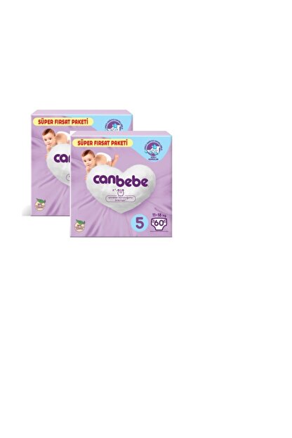 Canbebe Bebek Bezi 5 Beden 2 X 60 Li 120 Adet Trendyol