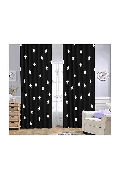 Bebisim Hali Yildizli Bi87 140x275 Cocuk Odasi Fon Perde Trendyol