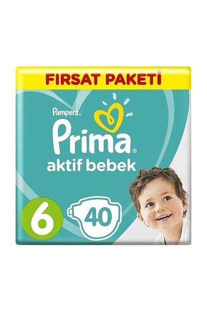 Prima Aktif Bebek 6 Numara 40 Adet 13 18 Kg Trendyol