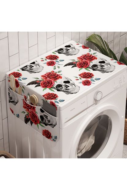 Rengirenk Gotik Camasir Makinesi Duzenleyici Devamli Cicek Suslemeli Kuru Kafa Desenleri Trendyol