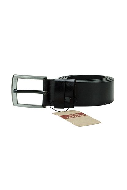 Real Leather Erkek Siyah Hakiki Deri Kemer Trendyol
