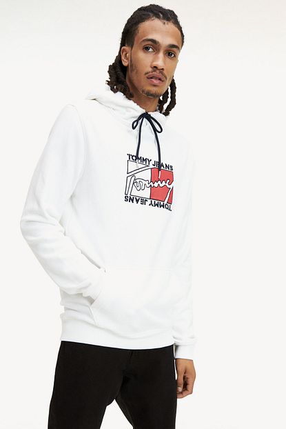 Tommy Hilfiger Erkek Essential Grafik Hoodie Sweatshirt Dm0dm07414 Trendyol