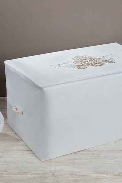 English Home Lace Damask Hurc 64x41x35 Cm Beyaz Trendyol