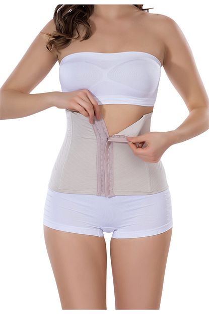 Proslim 2 Beden Ince Gorunum Saglayan Ten Toparlayici Inceltici Agrafli Bel Korse 1121 Dikissiz Microfiber Trendyol