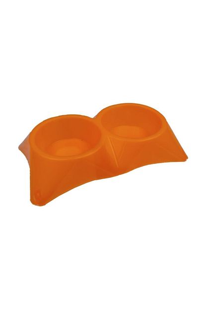 Benny Kedi Ve Kopekler Icin Ikili Mama Kabi 26 X 15 X 6 Cm Turuncu Trendyol