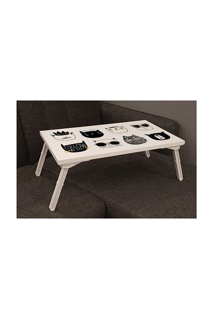 Vivense Gusto Home Office Laptop Sehpasi Beyaz Beyaz Cats Trendyol