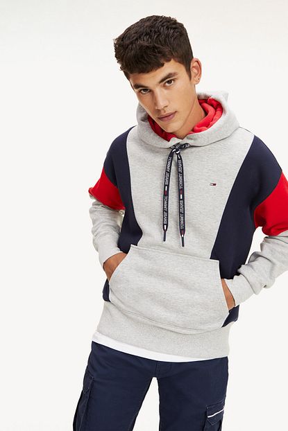 Tommy Hilfiger Erkek Tjm Colorblock Hoodie Trendyol