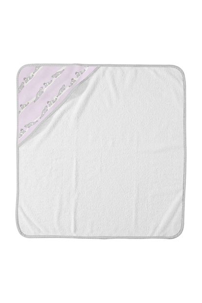 Crocodily Organik Bebek Banyo Havlusu Ribbon Seal Lila Trendyol