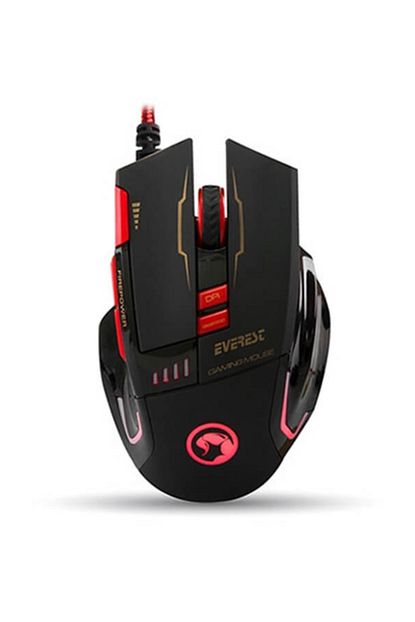 Everest Sgm X7 Usb Black Gaming Mouse Pad And Gaming Mouse Butunu Olusturan Parcalar