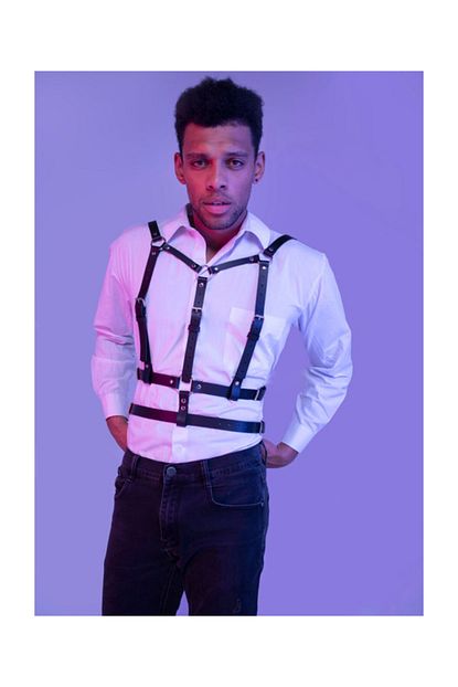 Angels Passion Sik Erkek Deri Gogus Harness Apftm40 Trendyol