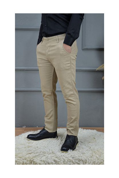 Modacho Erkek Yan Cep Spor Keten Pantolon Trendyol
