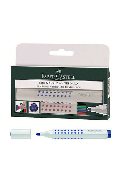 Faber Castell Grip Beyaz Tahta Kalemi 4 Renk Set Trendyol