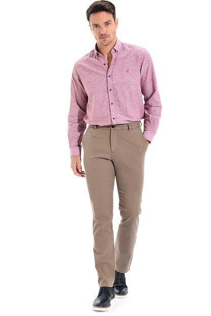 Morven Erkek Persion Trend Pantolon Krem Rengi Trendyol