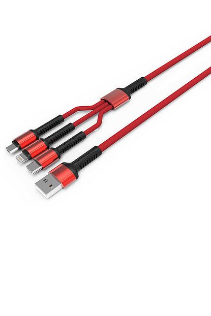 Elfia Lenovo Vibe P2 Sarj Aleti Usb Kablo Kopmaz Kirilmaz 3 4 Micro Hizli Sarj 1 2 Metre 3 In 1 Trendyol