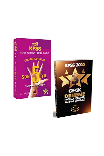 Yargi Yayinevi 2020 Kpss Gy Gk Son 5 Yil Cikmis Sorular Yediiklim 3 Yildiz Deneme Seti Trendyol