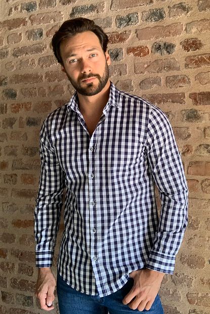 Trendyol Man Cok Renkli Erkek Kareli Gomlek Yaka Apoletli Slim Fit Gomlek Tmnss20go0505 Trendyol