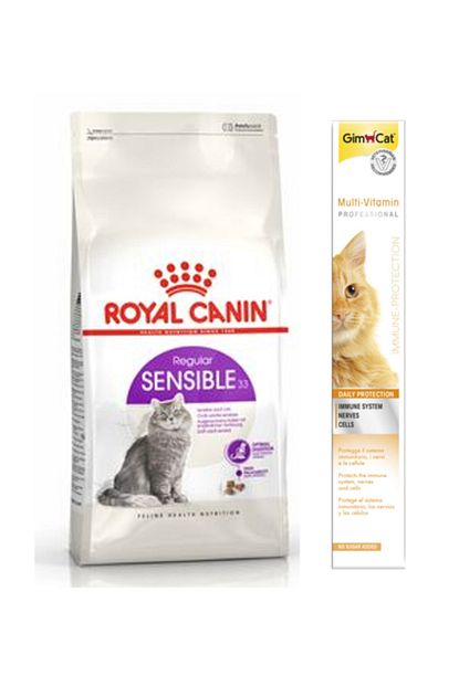 Royal Canin Sensible 33 Sindirim Hassasiyeti Kedi Kuru Mama 2 Kg Gimcat Multi Vitamin Paste Kedi Macunu 100gr Trendyol