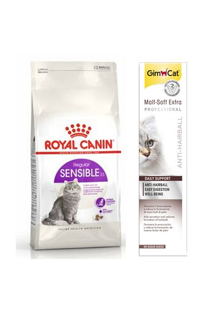 Royal Canin Sensible 33 Sindirim Hassasiyeti Kedi Kuru Mama 2 Kg Gimcat Anti Hairball Paste Kedi Macunu 100gr Trendyol